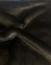 Super Luxury Faux Fur Fabric Material PLUSH DK BROWN