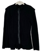Meerwiibli Sarah Maria Black Boiled Wool Blazer Jacket Size Sz Small New