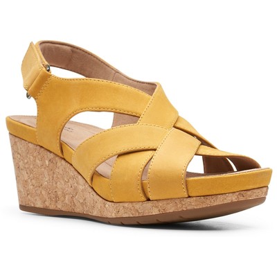 clarks yellow sandals