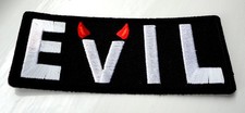 Evil Horns Iron Patch Motorcycle Biker p1
