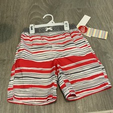 Wippette Trunk Swimsuit Red Blue White UPF 50 UV Boys Size: 4T NWT