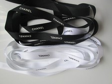 NEW Authentic Chanel 2 Yards Black  White Assortments Classic Ribbons