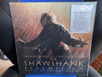 LIMITED EDITION THE SHAWSHANK REDEMPTION SOUNDTRACK BLACK & WHITE MARBLED VINYL