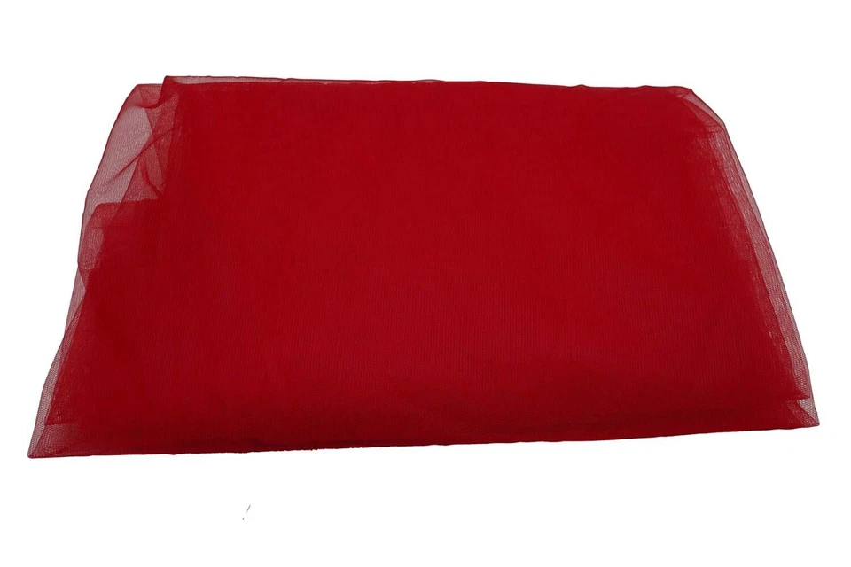 Red Net Fabric Plain Net 44/45" Width, for dresses , Craft, 1 YARD - Image 2 of 3