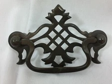 Antique VICTORIAN EASTLAKE ORNATE DRAWER BIN PULLS Vintage 26395