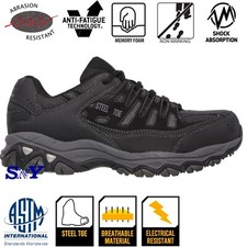 SKECHERS Men's Steel Toe Memory Foam Insole Electrical Hazard ASTM Rated Shoes