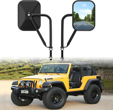 Door off Mirror Compatible with Jeep Wrangler JK JL Unlimited, Wider View Eas