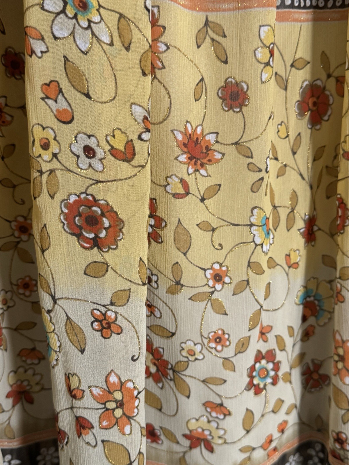 Dressbarn Petite Fall Boho-style Patchwork Maxi S… - image 5