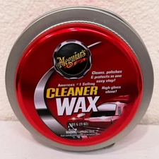 Meguiar's Cleaner Wax Paste Wax Cleans A1214 11 Oz