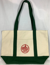 Trader Joe  s Canvas Tote Shopping Bag - LARGE GREEN - NEW with TAGS S 