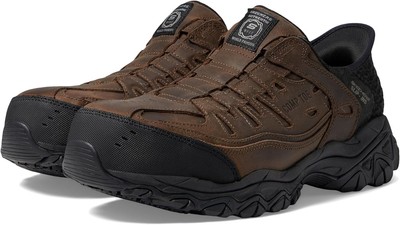 New! Skechers Men\'s Size 8.5 Slip-ins Work: Holdredge Ryker BROWN Hands Free image;width=1600,format=auto/  main image 2