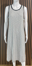 Gap Women's M White Dress Tank Striped Wide Strap Casual Summer Outdoor Beach