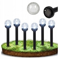 AußEnleuchte Solar Gartenleuchte Wegeleuchte Glas Kugel IP44 6Er Set Masterled