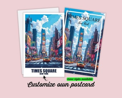 Times Square New York Postkarte & Poster Amerika USA Karte Grußkarte Reisekarte