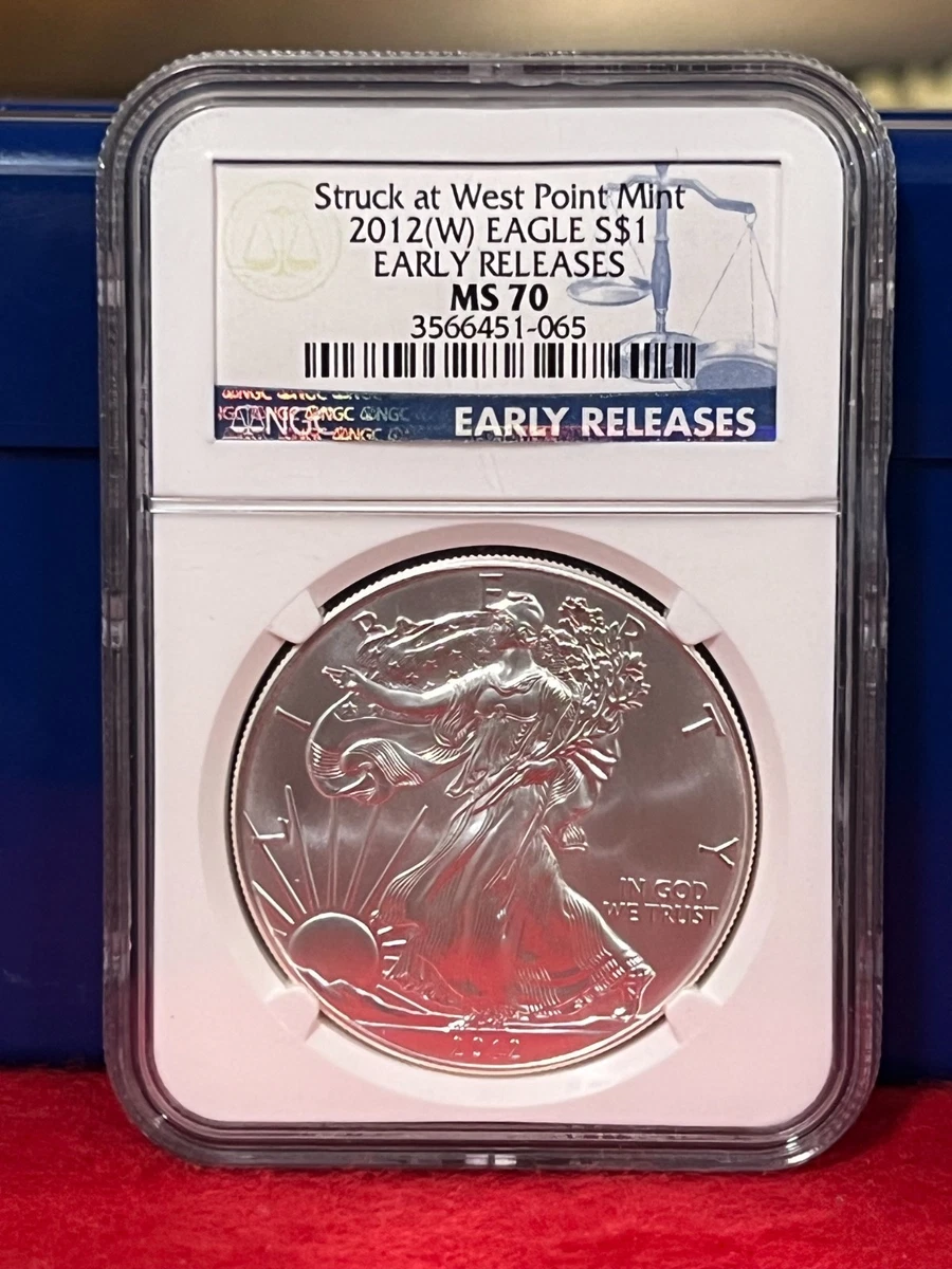 American Eagle MS 70 Graded 2012 Silver Bullion Coins for sale | eBay