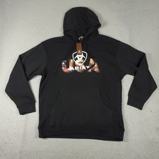Ariat Sweater Mens Size Large Black Casual Pullover Hoodie Sweatshirt
