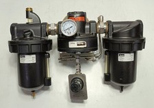 Parker Watts R119-08J/M2 FRL with Speedaire 4ZN08 Regulator Valve 300 PSI