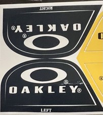 Oakley Football Helmet Visor Eye Shield Navy Blue Tab Sticker Decals