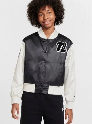 NWT Nike Girls Size Small Varsity Jacket Size Letterman Inspired RV $70