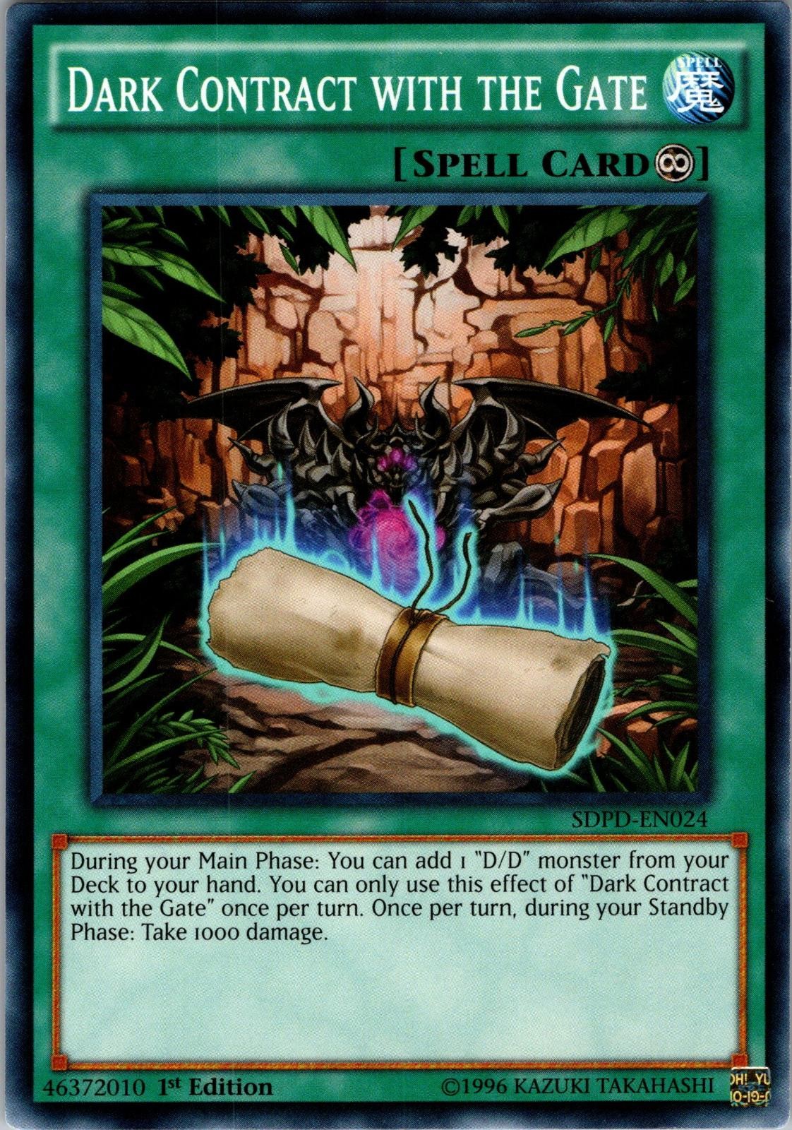 Dark Contract with the Gate SDPD-EN024 Pendulum Domination 1st Edition NM