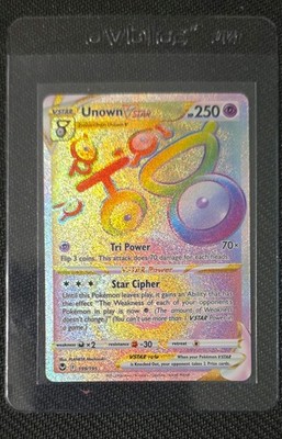 Unown VSTAR (Secret) 199/195 Swsh12: Sword & Shield - Silver Tempest Holo