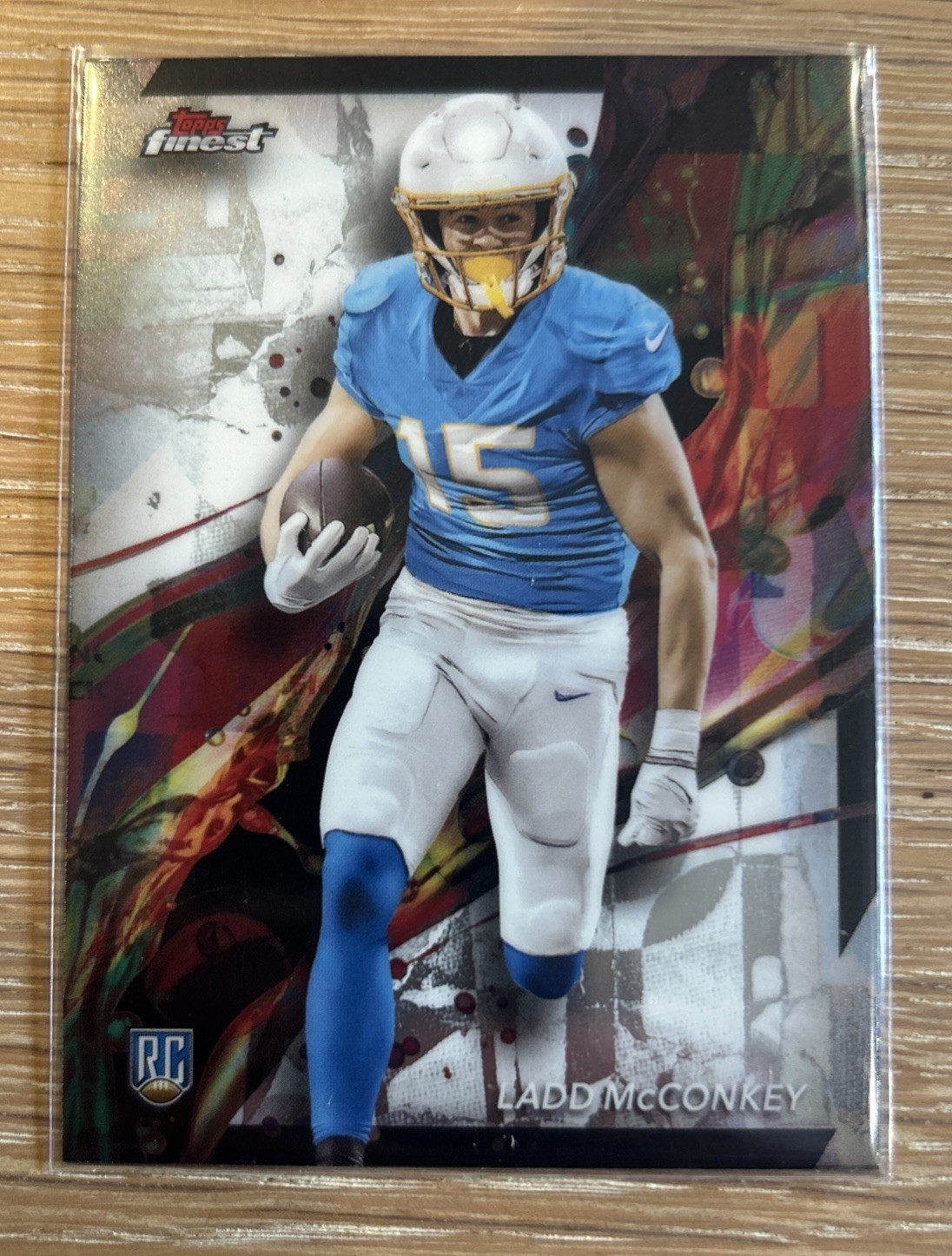 2024 Topps Finest Football LADD McCONKEY RC LA Chargers Rookie 86 Common