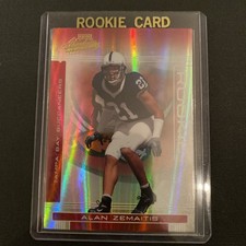 2006 ABSOLUTE NFL FOOTBALL #200 ALAN ZEMAITIS /999 ROOKIE CARD RC,BUCCANEERS. rookie card picture