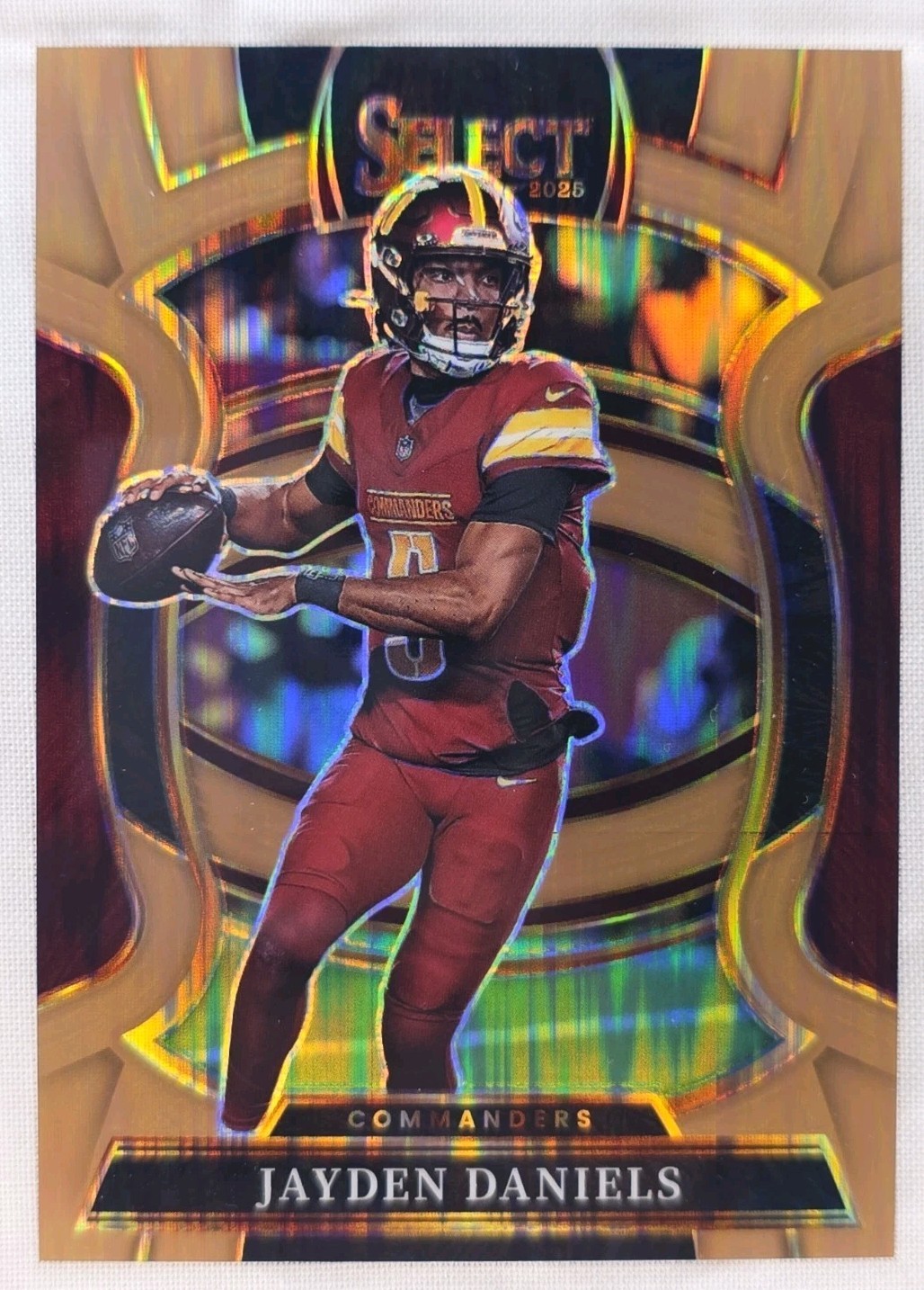 2025 Panini Select #88 Jayden Daniels Copper Shock Prizm /899 Commanders