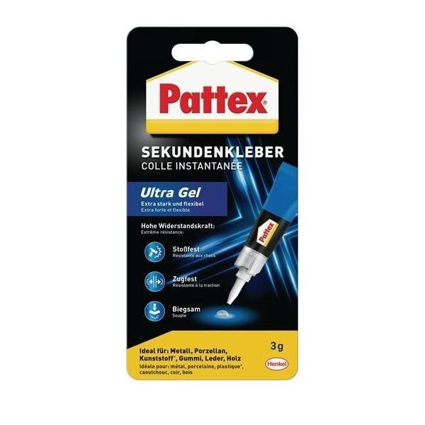 12 Stk. Pattex Sekundenkleber Ultra Gel 3G Farblos Tube Cyanacrylklebstoffe-image