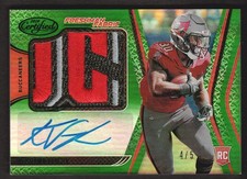 2020 Certified Football Card Mirror Green #236 Ke'Shawn Vaughn AUTO PATCH 4/5