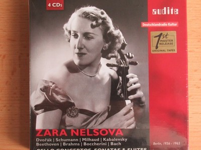 Zara Nelsova Cello Concertos u.a. Berlin 1956-1965, Audite, 4 CDs, neu, OVP