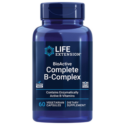Life Extension Bioactive Complete B-Complex Heart Brain And Nerve Support