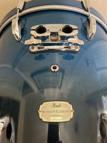 Pearl Session Custom 18x22 Maple Bass Kick Drum Blue Fade - Picture 8 of 22