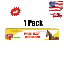 NEW 1 Pack In Box Paste Horse Dewormer Apple Flavor wormer EXP 4/206 US