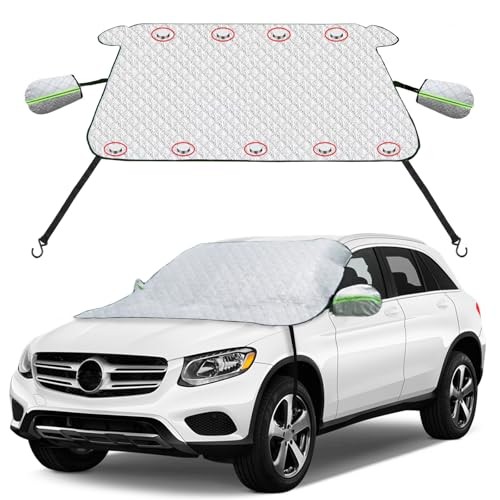Car Windshield Cover for Ice and Snow - Magnetic Car Windshield Snow Cover,  - Picture 2 of 7