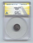 1839-O Liberty Seated Half Dime, ANACS F-12 Details