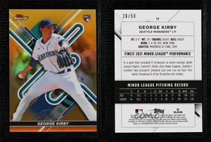 2022 Topps Finest Gold Refractor /50 George Kirby #12 Rookie RC