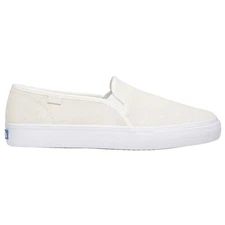 Keds Double Decker Perforated Slip On  Womens Off White Sneakers Casual Shoes WH