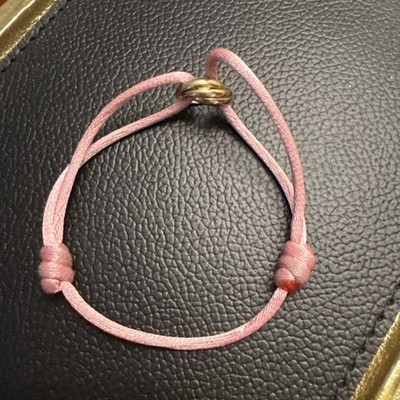 Cartier Trinity Cord Bracelet 18K/750 Yellow Gold White Gold Pink Gold