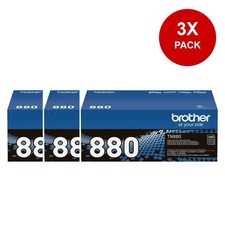 Brother TN880 Super High Yield Black Toner 3 Pack Genuine HL-L6200DW NEW