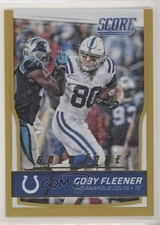 2016 Score Jumbo Gold Zone 65/99 Coby Fleener #143 v9t