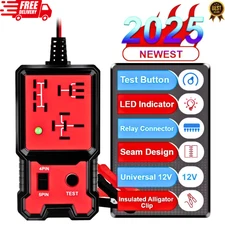 Automotive Electronic Relay Tester Car Relay Tester Universal 12V LED Indicator