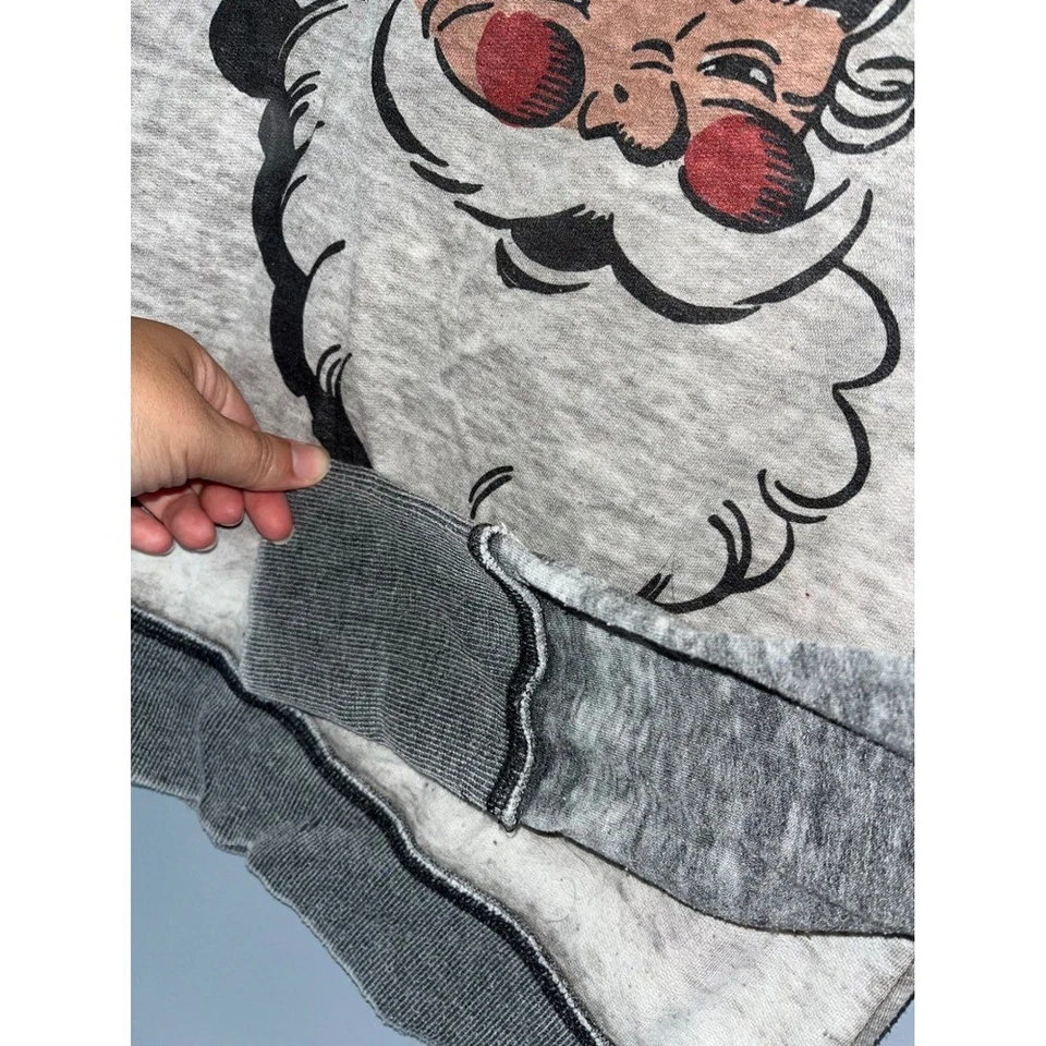 Sudadera ZEN by America Santa Claus Gráfica Para Mujer Talla Pequeña Acogedora Vacaciones Foto 3 de 4