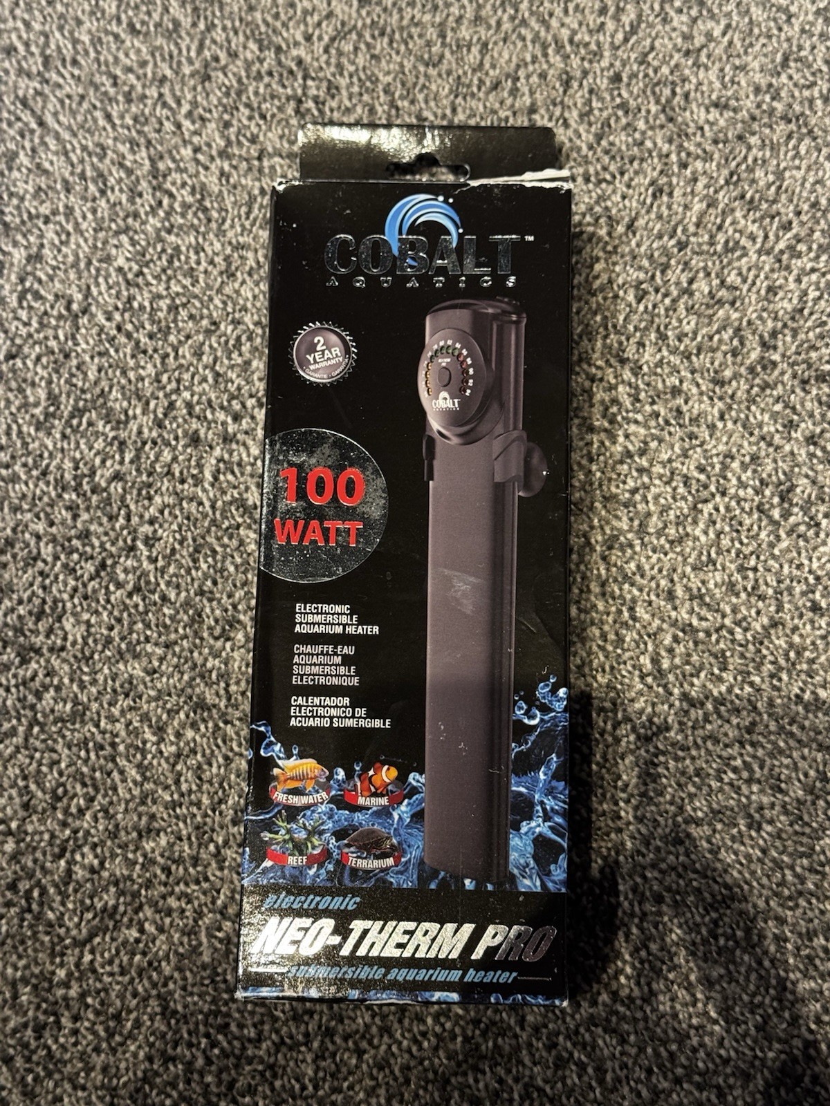 Cobalt Aquatic Neo Therm Pro Submersible Aquarium Heater  100w