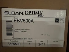 Sloan EBV-500-A Exposed Side Mount Sensor Urinal/Water Closet Retrofit Flushomet