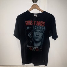 Vintage Stitch Heavy Weight Guns N' Roses Black Graphic T-Shirt Rock Pop Size L