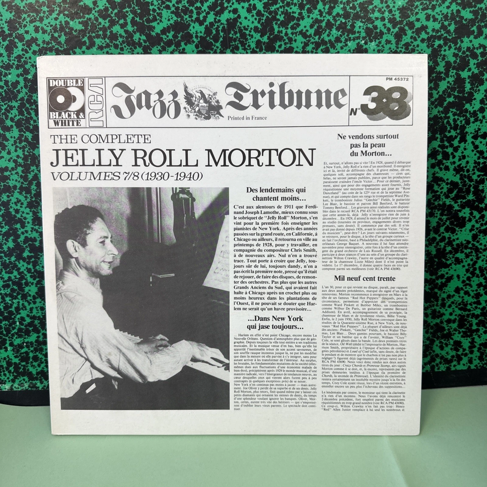 Vinyle 33 T The Complete Jelly Roll Morton Volumes 7/8 PM 45372
