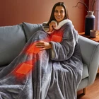 Silentnight Snugsie USB Heated Wearable Blanket Electric 3 Heat Settings Sherpa