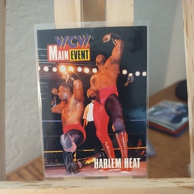 1995 WCW CARDZ Main Event Wrestling Harlem Heat Booker T 7 Stevie Ray Rookie NM