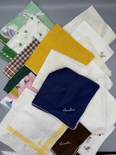 Vintage Mixed Lot of 21 Ladies Handkerchiefs Floral Lace Embroidered Hankies